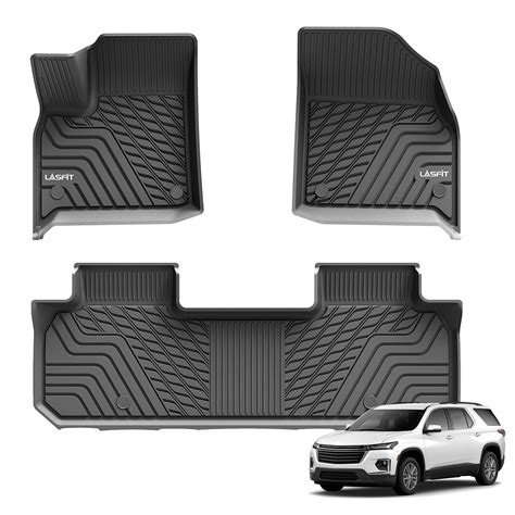 LASFIT LINERS Chevrolet Traverse 2019-2023 Custom Fit Floor Mats TPE ...