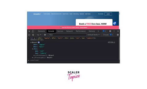 JavaScript Console 的图像结果