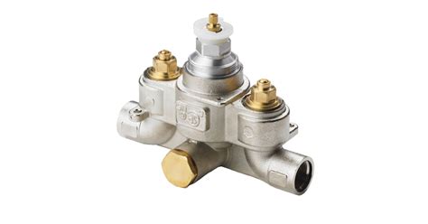 AquaBrass 01010 3/4 Inch Thermostatic Rough In Valve with Stops ...