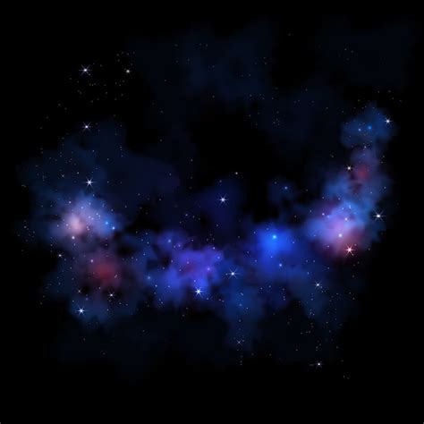 Vibrant night sky milky way space galaxy nebula clouds stars | Premium ...