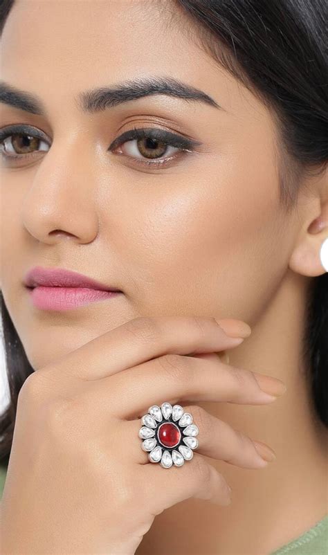 Buy Sterling Silver Kundan 925 Silver Rings for Women Online at ...