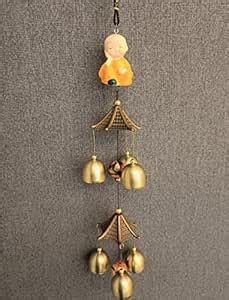 WS Buddha Wind Chime for Home Positive Vibes | 6 Brass Bells Hanging ...