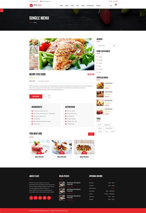 Image result for Restaurant Menu HTML Template