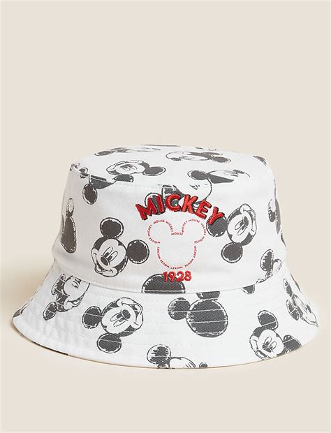 Buy Kids' Pure Cotton Mickey Mouse™ Sun Hat (0-6 Yrs) at Marks & Spencer