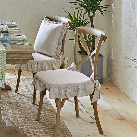 蜡笔派椅子坐垫美式欧式餐椅垫亚麻透气椅垫套少女拆洗凳子座垫-美间设计