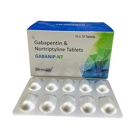 Gabanip nt - Gabapentin & Nortriptyline Tablets - Zatropha Pharma