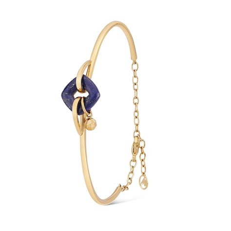 Mia by Tanishq 14KT yellow gold and Lapis Lazuli Bangle for Women ...