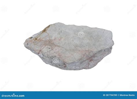 Cutout of Metamorphic Rock of Marble Stone Isolated on White Background ...