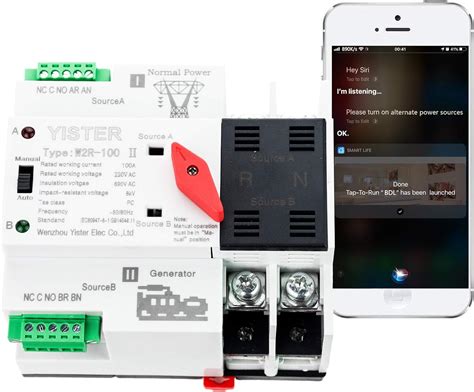 YISTER WiFi Control ATS W2R Switch Mini 2 Phase Dual India | Ubuy