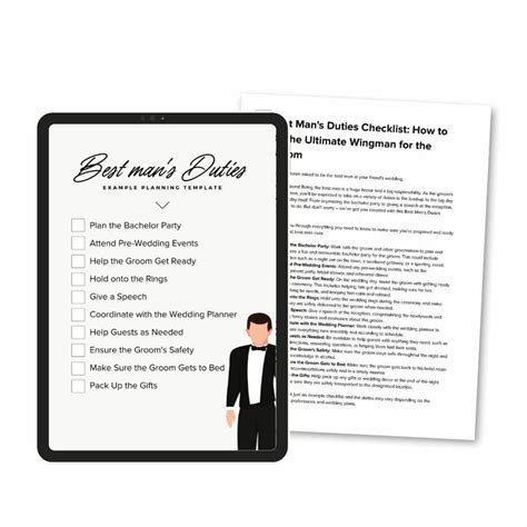 Best Man's Duties Checklist: How to Be the Ultimate Wingman for the ...