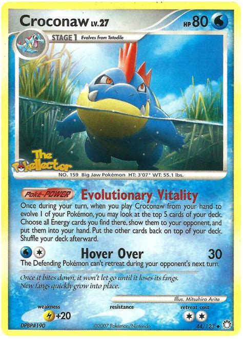 Croconaw - Mysterious Treasures #44 | Pokemon cards, Pokemon cards for ...