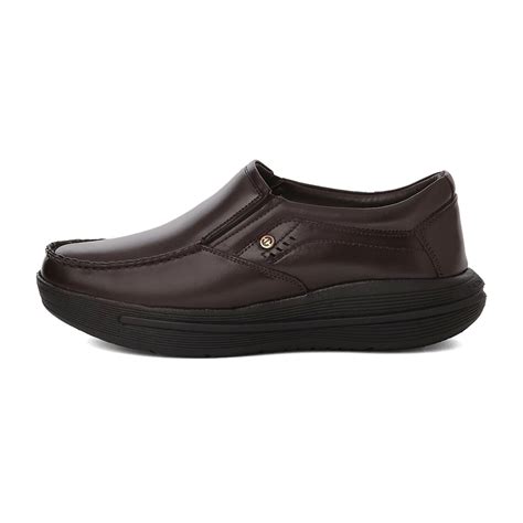 Buy Healers Ler-2 Brown Formal Slip-On Shoes For Men