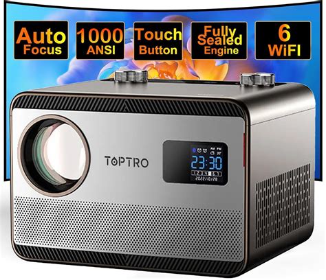 TOPTRO Projector for Home 4K Support, HQ5 Auto Focus Full HD Projector ...