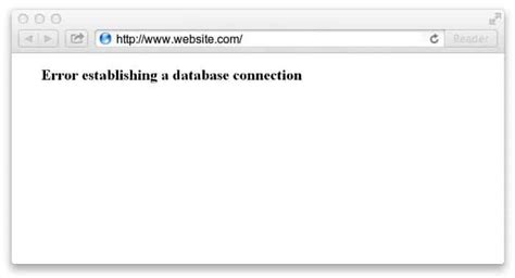 Image result for Error Message for Connect Database Error