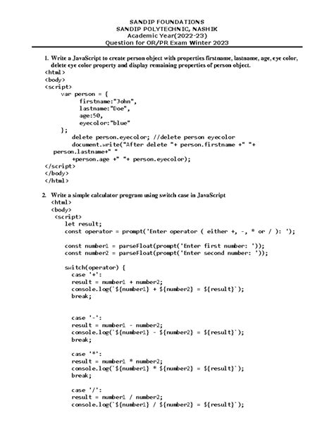 CSS Question for PR Exam Winter 2023 - SANDIP FOUNDATIONS SANDIP ...