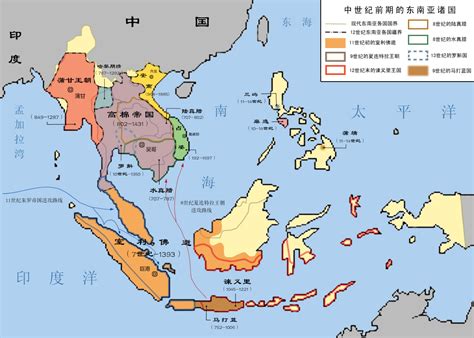 东南亚地图-