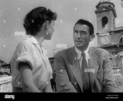 Audrey Hepburn and Gregory Peck star in the iconic 1953 film *Roman ...