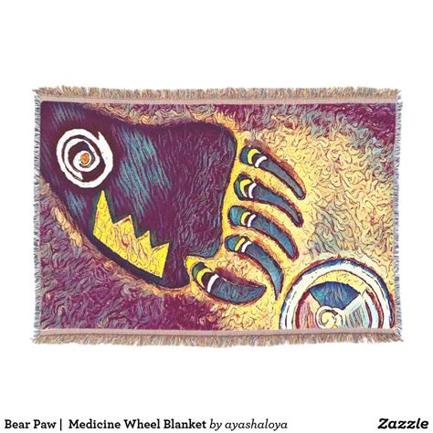 Medicine Wheel Blanket Native American Design