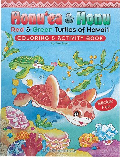 Honuea & Honu: Red & Green Turtles of Hawaii Coloring & Activity Book ...
