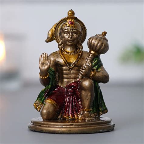 Buy Webelkart Premium Cold Cast Resin Lord Hanuman Ji/Balaji Ji/Bajrang ...