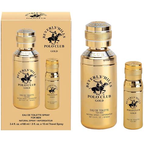 Amazon.com : Beverly Hills Polo Club Gold Men's Eau De Toilette Cologne ...