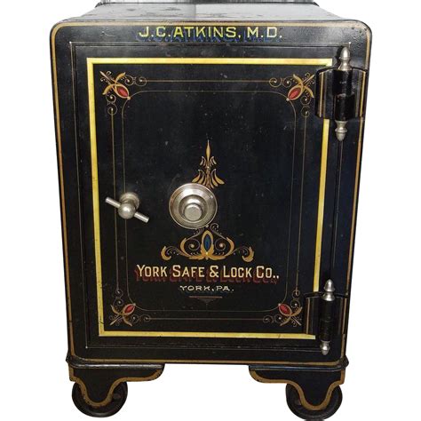 Antique Floor Safe c. 1900 York Safe and Lock Co. Cleaned and waxed ...