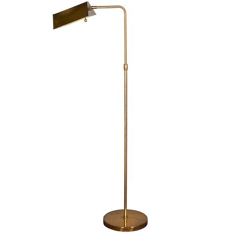 Pharmacy Style Brass Shell Shade Floor Lamp at 1stDibs