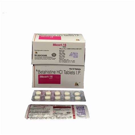 Mkcort 16 - Betahistine HCI Tablets I.P - MK Healthcare