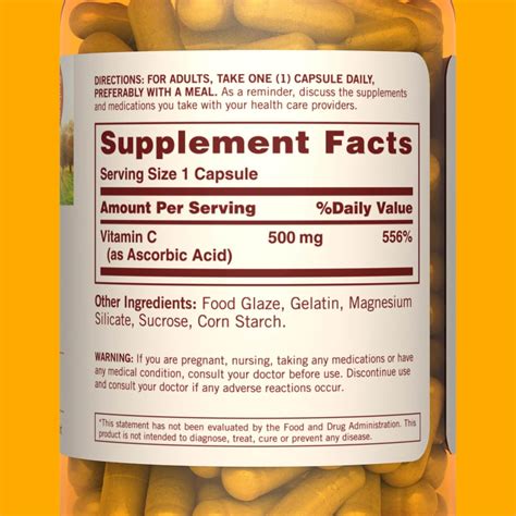 Vitamin C 500 mg Time Release Capsules | Sundown®