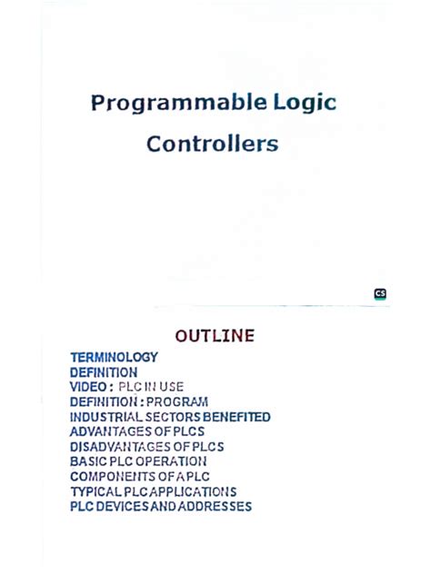 Image result for Programable Logic Control Examples