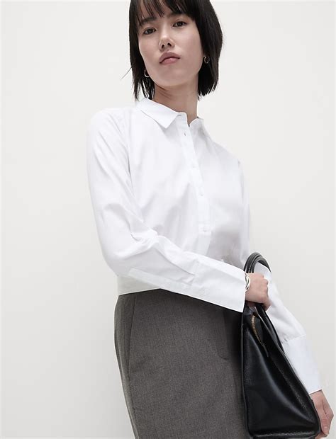 Buy Pure Cotton Button Through Shirt at Marks & Spencer