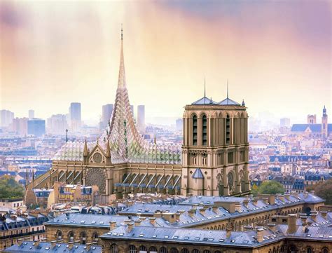 法国·巴黎圣母院屋顶重建——Vincent Callebaut-搜建筑网