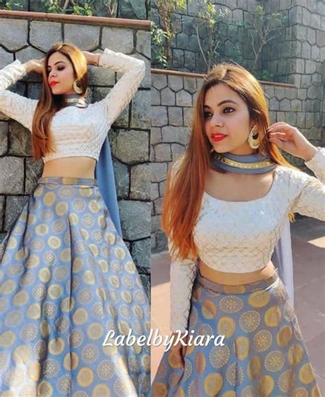 Buy Grey Gold Brocade Lehenga With Raw Silk Blouse Indian Designer ...