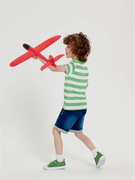 Szorty jeansowe Kolor niebieski - SINSAY - 5235R-55J