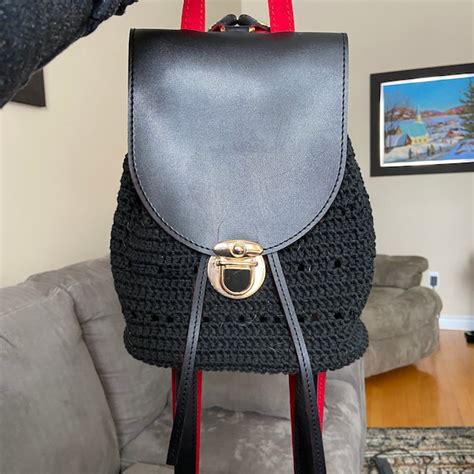 Buy Kit for Knitting and Crochet Backpack, ECO Leather Set for Knit ...