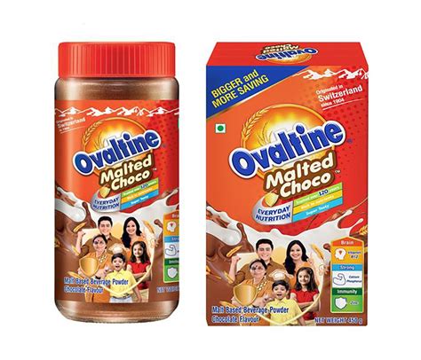 Ovaltine Malted Choco 400g Jar + Malted Choco 450g BIB (Pack of 2 ...