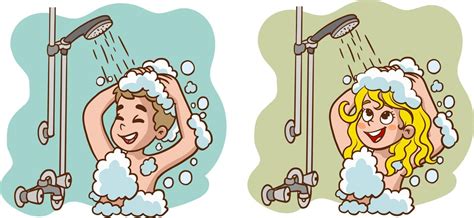 kids taking a bath cartoon vector | Cartoons vector, Cartoon posters ...