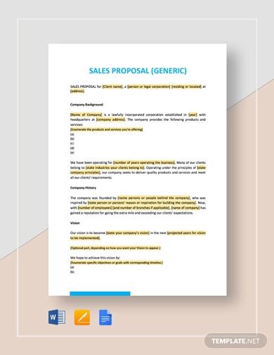 Image result for Sales Proposal Examples