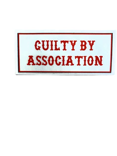 Guilty By Association sticker – Hells Angels Charleston Support Gear