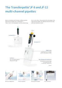 Multi-channel micropipette Transferpette® S -12, adjustable, DE-M | BRAND