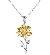 FABUNORA 925 Sterling Silver Cubic Zirconia Crystal Peacock Necklace ...