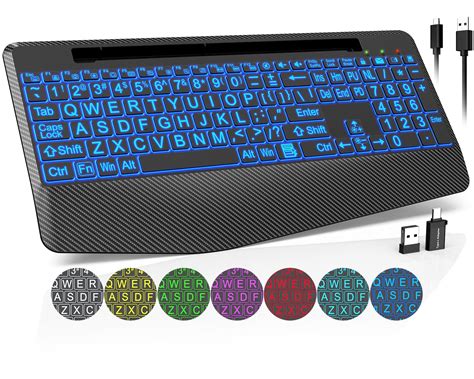 Wireless Computer Keyboard with Lighted Keys 的图像结果