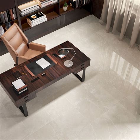 Shine Cream Matt Floor Tile – Tileflair