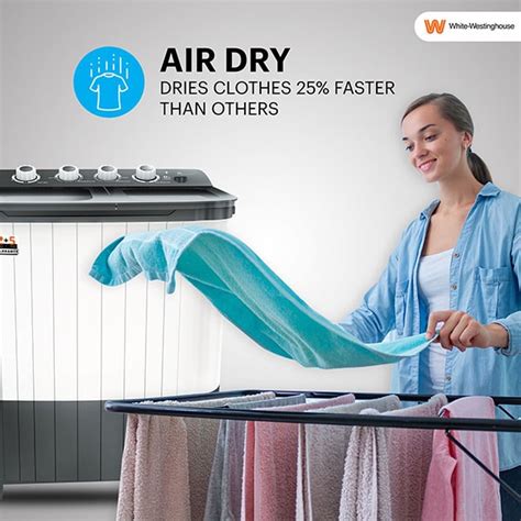 Buy White Westinghouse 8.5 Kg Top Load Semi-Automatic Washing Machine ...