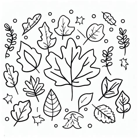 Coloring Pages Fall Leaves