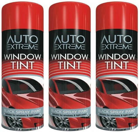Window Tint Spray Auto Extreme Black Suitable for Windows And Light Cover 300ml (Pack Of 3 ...