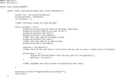 Image result for How to Do Redo and Undo Program in Java Using Stack
