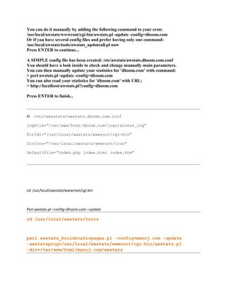 Image result for Awstats Tutorial