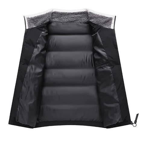 guisaled Men Winter Jackets Lightweight Fashion Solid Puffy Warm Puffer ...