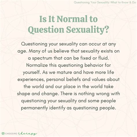Is It Normal To Question Your Sexuality